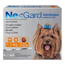 Antipulgas Nexgard Cães De 2 Á 4kg 1 Tablete