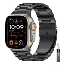 Correa Acero Eslabon Compatible Con Apple Watch Todas Series