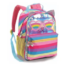 Mochila Infantil Escolar Creche Feminina Holográfica