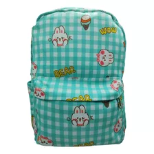 Mochila Casual Urbana Moda Kawaii Conjunto Bolsos Lapicera Escolar Kit 3 Piezas