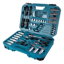 Juego Herramientas Makita Tubos Llaves Puntas Pinza 87 Pzs