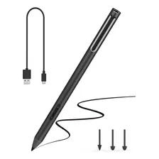 Lapiz Optico Negro Para Laptop + 3 Puntas Y Cable De Carga