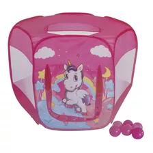 Piscina De Pelotas Y Carpa Unicornio Infanti