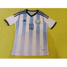 Camiseta Titular Selección Argentina 2014 - Xl De Niños