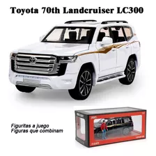 Toyota Land Cruiser Miniatura Metal Coche Con Luces Y Sonido