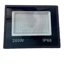 Refletor Led 200w Holofote Prova Dágua Ip66 Verde Cor Da Carcaça Preto 110v/220v