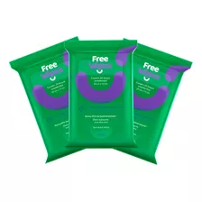 Kit 3 Free Wipes Lenços Umedecidos Antissepticos Aloe Vera