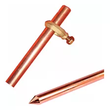 Varilla Copperwell 1,50 Mts Baño De Cobre + Conector X 4unds