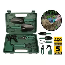 Kit De Jardinagem 5 Peças Com Maleta Horta Western