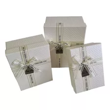  Kit Caixa Embalagem Para Presente Com 3 Unidades Cores