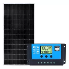 Panel Solar 185 Watts Monocristalino Con Regulador De Carga