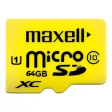 Tarjeta De Memoria Maxell Mcsd-64 Cl10 Uhs-1 Con Adaptador Sd 64gb