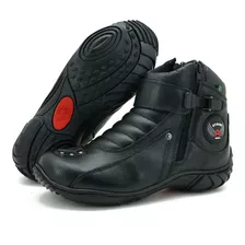 Bota Honda Motociclista Motoqueiro Bmw Moto Ziper Couro 271 