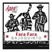 Set De Cuerdas Apex Fara Fara Acero Para Bajo Quinto 