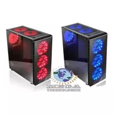 Case Gamers 6 Ventiladores Ventana Atx Sin Fuente Micro