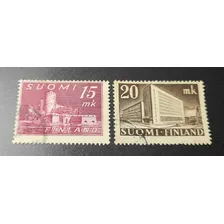 Sello Postal Finlandia - Serie Corriente 1945