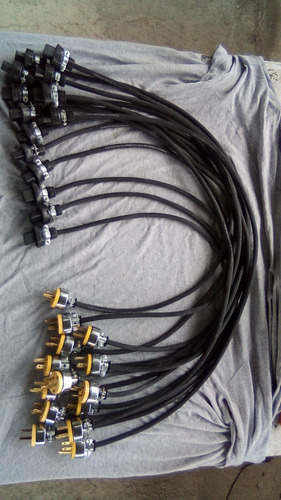 Cable De Poder 15amp 300v Awg14x 100 Cm Soporta Altas Cargas