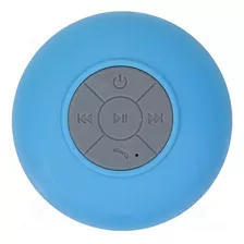 Mini Caixinha Som Bluetooth Portátil Prova D'água Ventosa Cor Azul