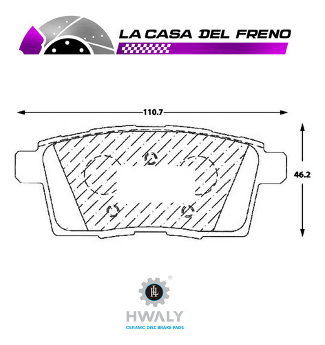 Pastilla De Freno Trasera Mazda Cx9 2.5 2019 Pyz4tc Foto 3