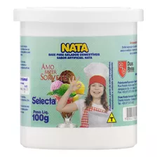 Base Para Gelados Comestíveis Sabor Nata Pote 100g Selecta