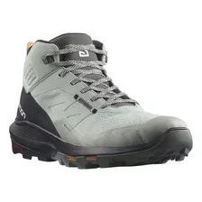 Bota Masculina Outpulse Mid Gtx Cinza E Preto 415889 Salomon