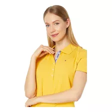 Polo S, Tommy Hilfiger Liso Mujer Amarillo Maíz