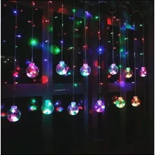 Serie De Luces Navideñas En Cascada Con Forma De Esfera