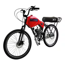 Bicicleta Motorizada 80cc Frdisc/susp Carenada Bancoxrrocket