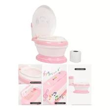 Bacin Multifuncional Para Bebes Niños Niña Y Bebe Carita Color Rosa Claro