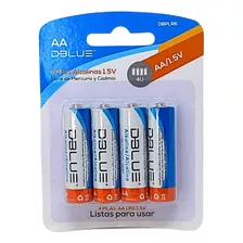 Pilas Aa Alcalinas 1.5v Dblue Blister De 4 Unidades Lr6/1.5v