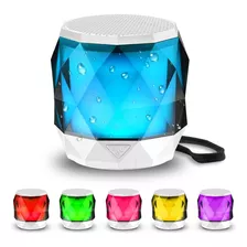 Altavoz Portatil Lfs Lfs-196, Blanco, Luz Led, 7 Colores,...