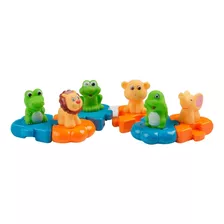 Rompecabezas Animales Puzzle Para El Baño Bebe 12 Piezas Tut