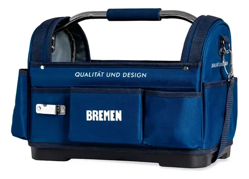 Bolso Portaherramientas Bremen Abierto 16 Base Plast 8660 Azul