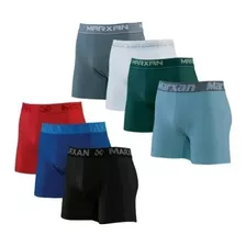 Kit 6 Cuecas Boxer Marxan Algodão Liso P M G Gg