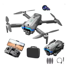 Drone Pro Max S8s 3 Cameras Hd 6k 1 Bateria Motor Bruslhess