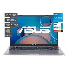 Laptop Asus X515 15.6' I5 11va 8gb 512ssd Ultra Veloz Huella Color Gris