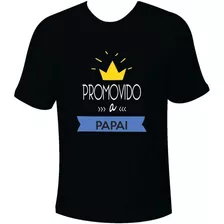 Promovido A Papai Camiseta Anunciar Gravidez 100% Algodão