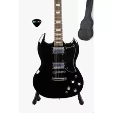 Guitarra Electrica Logan Tipo Sg Incluye Funda Y Plumilla