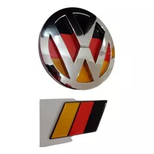Emblema Volkswagen Jetta Fondo Bandera Alemana Y Bandera 