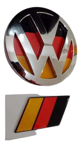 Foto de Emblema Volkswagen Jetta Fondo Bandera Alemana Y Bandera 