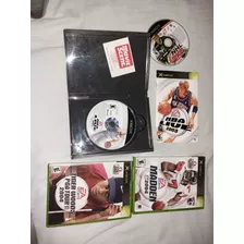 Lote Jogos Esportes Xbox Classico Nba Live Nhl Tiger Woods 