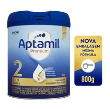 2 Latas Fórmula Infantil Aptamil Premium 2 Danone, 800 Gr