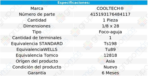 1 Bulbo Indicador Temperatura Isuzu Trooper L4 2.6l 88 Al 91 Foto 2