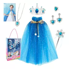 Disfraz De Princesa Frozen Elsa Niña Vestido De Colores