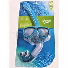 Speedo Kids' Surf Gazer Mascara + Snorkel Conjunto - Azul