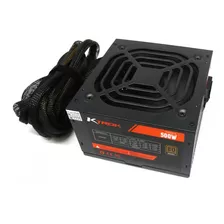 Fonte Atx 500w Real Ktrok Kt-ps500w 80+bronze Pfc Ativo Cor Preto 110v/220v