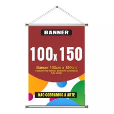 Banner Personalizado Faixa 100 X 150 Arte Grátis