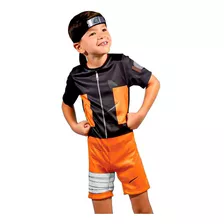 Fantasia Roupa Infantil Naruto Shippuden Com Bandana