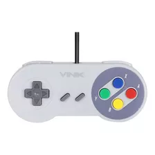 Controle Para Pc Vinik Com Fio Usb Snes - 107483 Cor Cinza