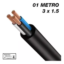 Cabo Pp 3 Vias De 1,5 Milimetros 3x1,5mm Por Metro